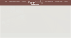 Desktop Screenshot of manoir-du-reposoir.com
